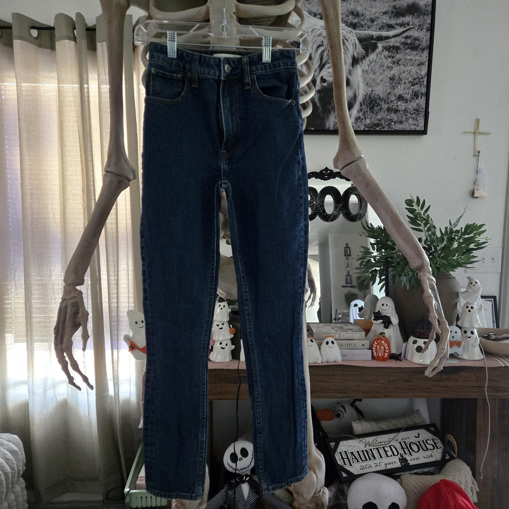 Abercrombie & Fitch Men's Dark Blue Skinny Jeans